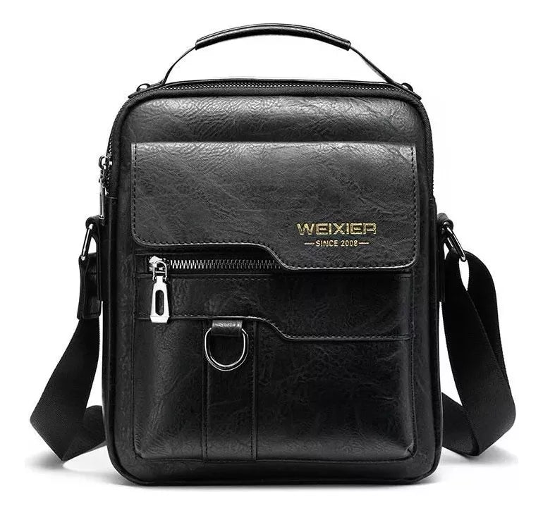 Bolsa de Couro Legítimo Transversal Masculina hypperz